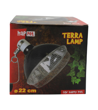 Lampenklemmhalterung mit Gitter "ClampLamp" 22cm