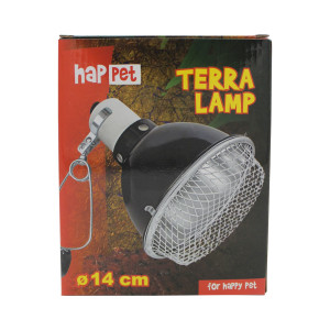 Lampenklemmhalterung mit Gitter "ClampLamp" 14cm